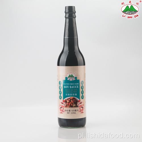 625 ml bezglutenowego ciemnego sosu sojowego